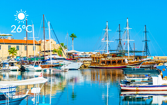 september kyrenia harbour north cyprus