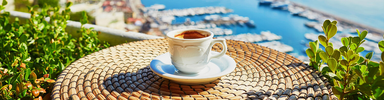 turkish coffee and sunny weather in cyprus