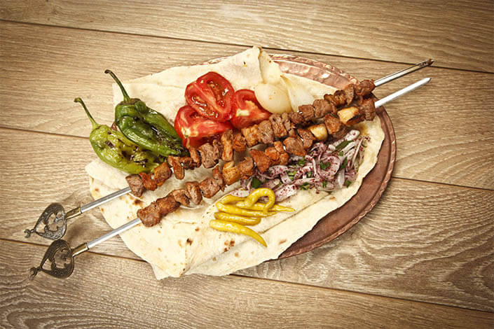 authentic cypriot skewers north cyprus