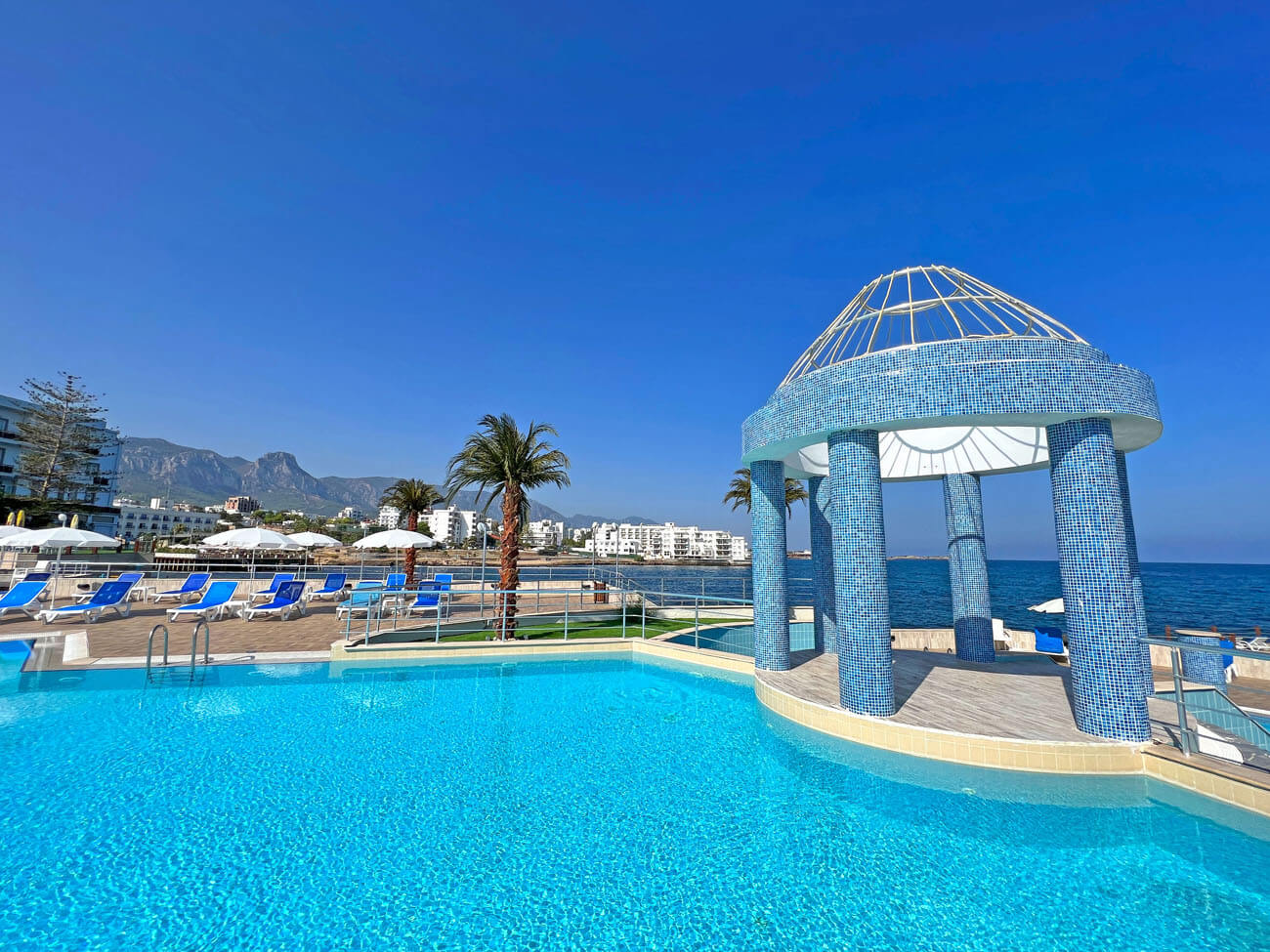 Soak in a sea water pool!