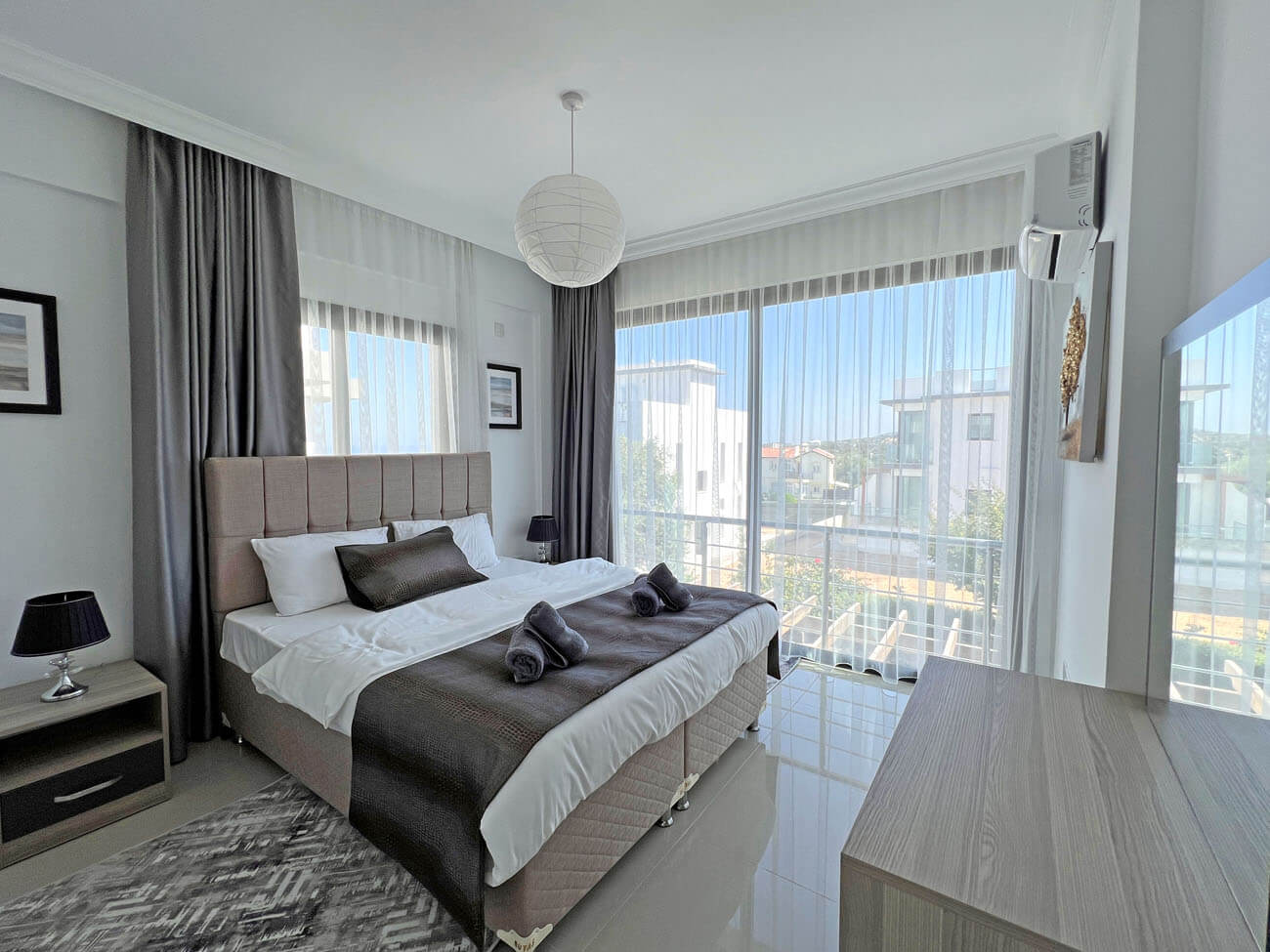 deluxe villa skyline bedroom view kyrenia