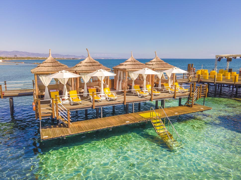 salamis bay resort beach cabanas
