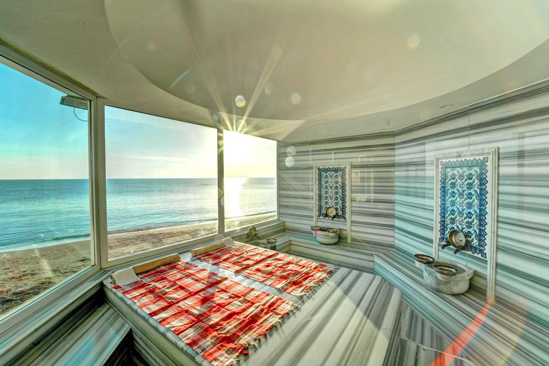 A Sea View Sauna!
