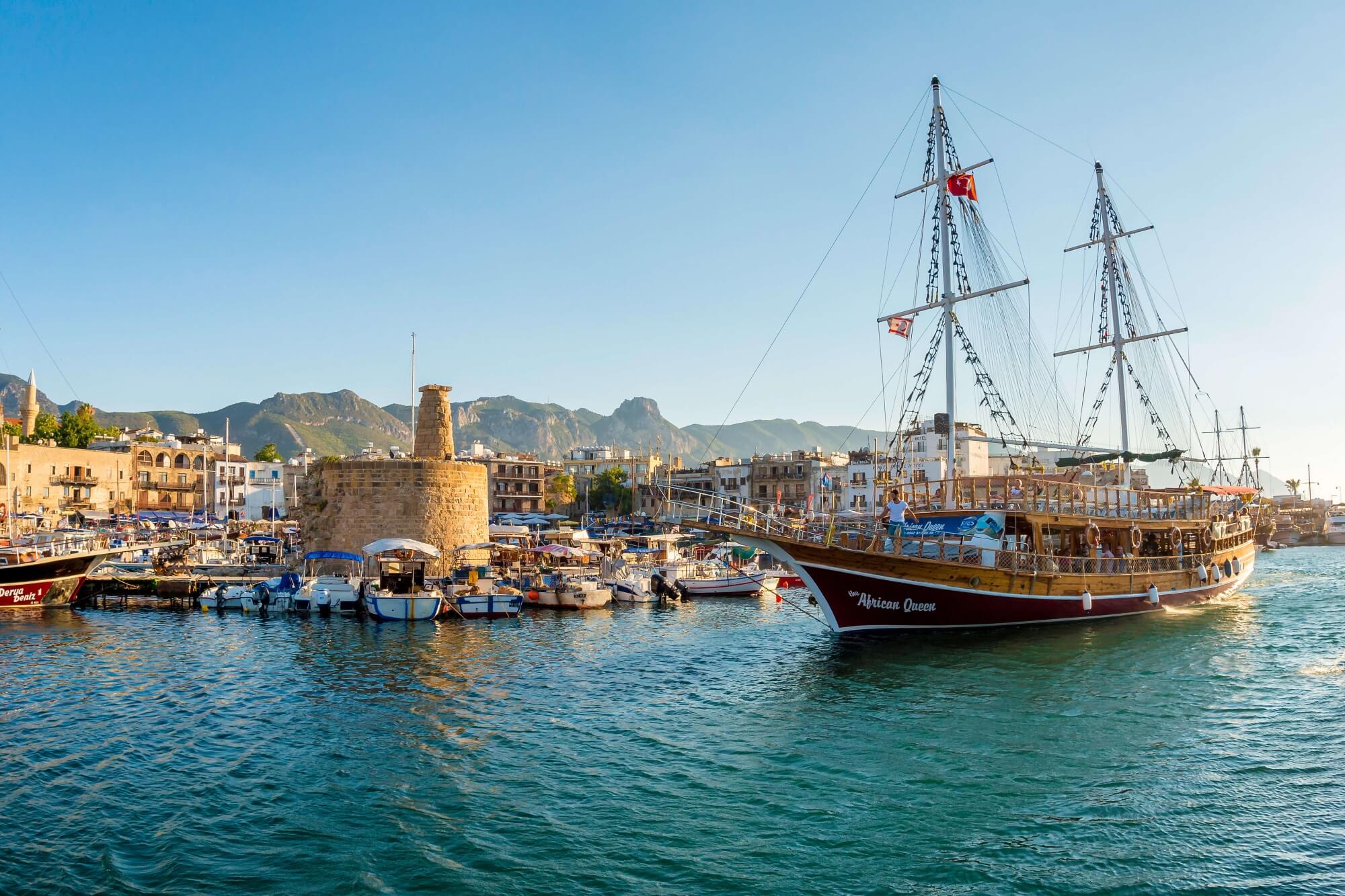 boats in Kyrenia harbour